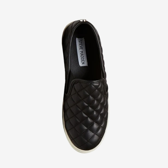 Steve Madden Girls Black Shiny Loafers Size 1 - Picture 12 of 12